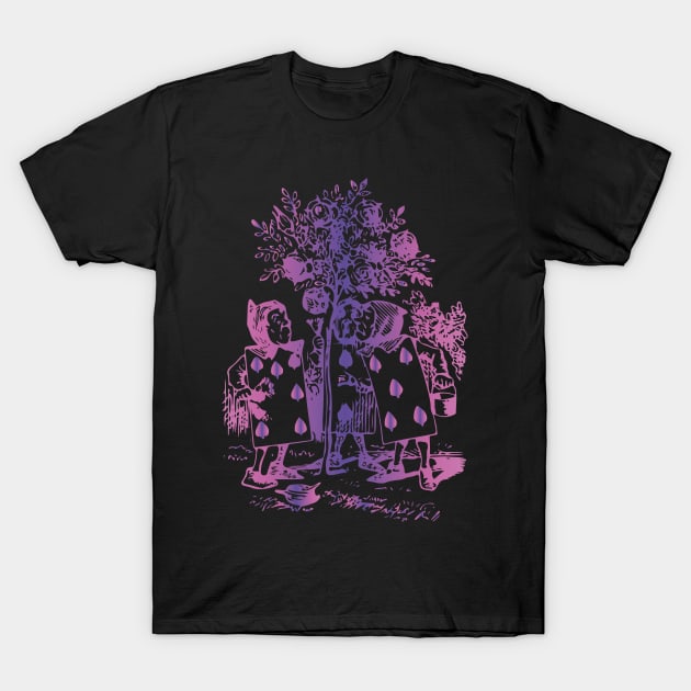 Alice in Wonderland (violet) T-Shirt by emptyspaceshop